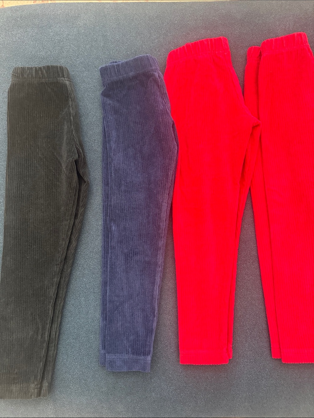 Hanna Andersson Kids Corduroy Leggings in Black, Navy, Red